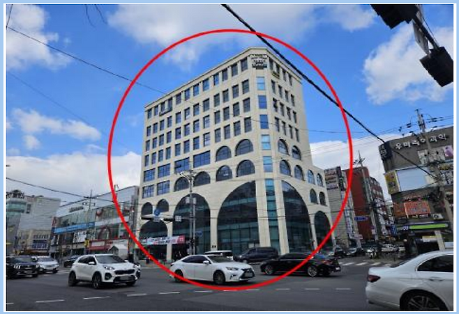 서울 대치동 ‘시대인재 스톤관’ 입점 건물  모습  [(주)나라감정평가법인 감정평가서 캡처]