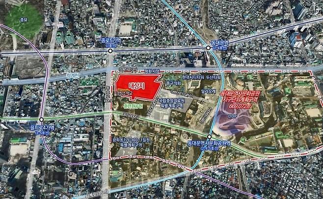 국립중앙의료원 위치도