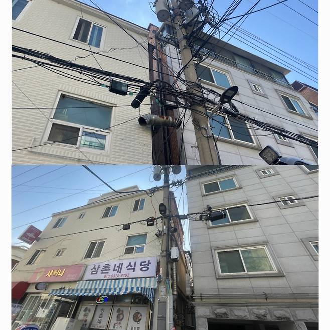 미니트렌칭 공법을 적용해 공사하기 전 도로 경관 (위), 공사 후 도로 경관 (아래) /사진=한국건설기술연구원