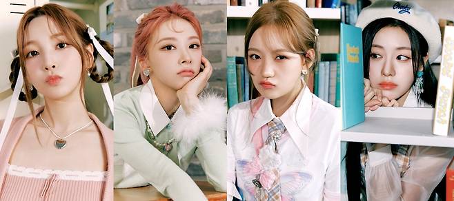 ▲ 계약해지를 알린 로켓펀치 멤버들. 왼쪽부터 연희 윤경 소희 다현. 제공| 울림엔터테인먼트