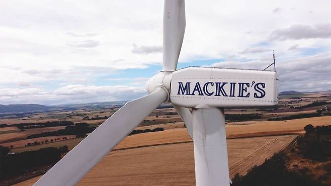 맥키스 육상풍력 발전기 (출처 Mackies)