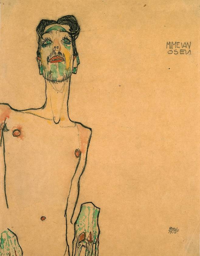 에곤 실레, Mime van Osen, 1910