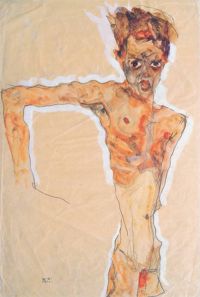 에곤 실레, 자화상, 1911