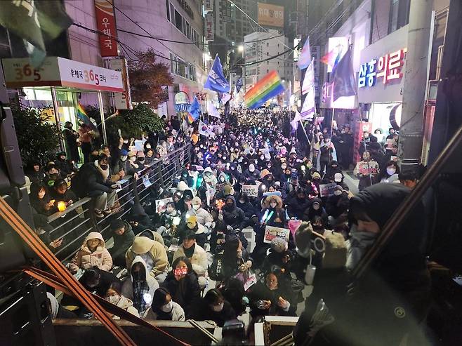 집회 인파 [차근호 기자]