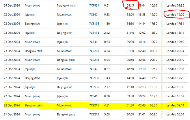 image.png 사고난 제주항공 HL8088 스케쥴