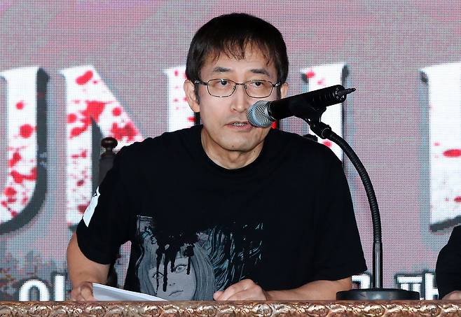 Ito Junji speaks during a fan event held in Mapo-gu, Seoul, Sept. 27. (Newsis)