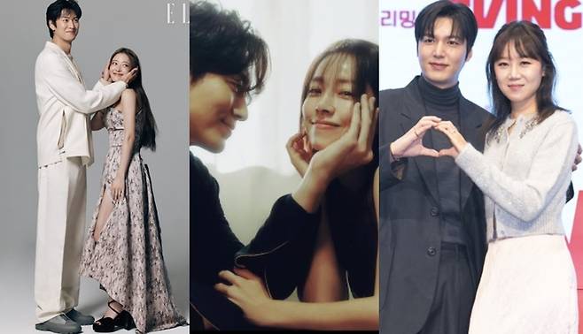 왼쪽부터 배우 나인우·이세영, 이준혁·한지민,이민호·공효진.