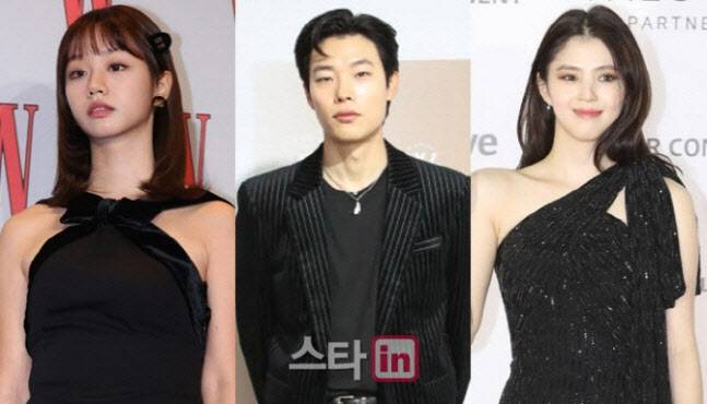 왼쪽부터 혜리, 류준열, 한소희(사진=이데일리DB)