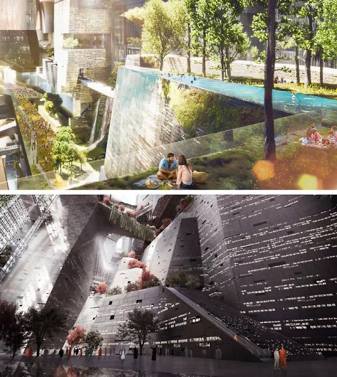 '더 라인' 내부 계획도 사진출처=네옴 홈페이지