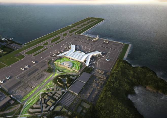 문재인 정부 시절 추진이 공식화된 부산 가덕도 신공항은 2029년 개항을 목표로 하고 있다. /사진=가덕도신공항건설공단