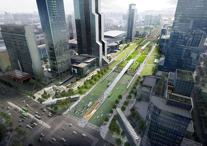 서울 강남구 '영동대로 지하공간 복합개발 2공구 건설공사' 조감도. 서울시 제공