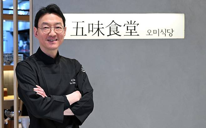 유동률 셰프가 5일 오후 서울 여의도 오미식당에서 헤럴드경제와 인터뷰를 하고 있다. 이상섭 기자