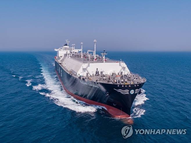 HD한국조선해양이 건조한 LNG운반선 [HD현대 제공. 재판매 및 DB 금지]