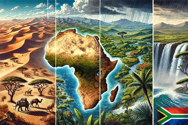아프리카의 다양한 날씨 이미지 [챗GPT 활용. 재판매 및 DB 금지]