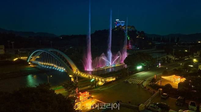 꽃강길 음악분수/사진-화순군