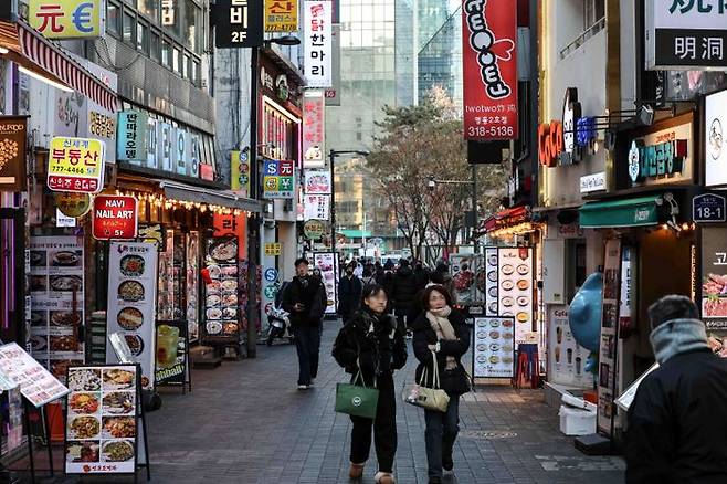 서울 시내의 식당 골목이 한산한 모습을 보이고 있다.ⓒ뉴시스