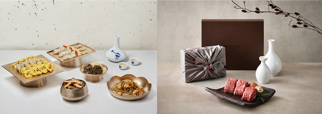 봉래헌 세찬과 낙원 갈비선물세트 / 사진=메이필드호텔 서울