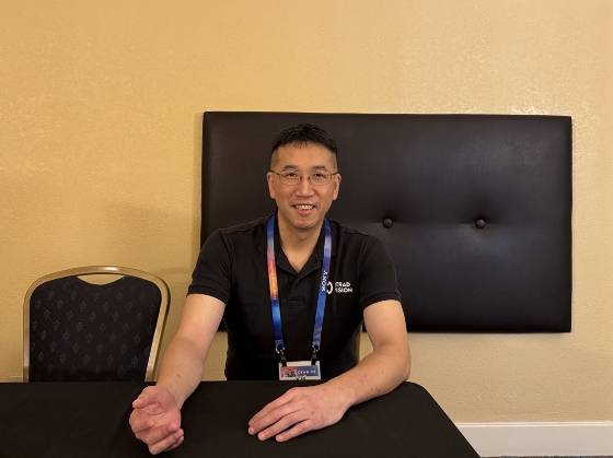 CES 2025에 참가 중인 김준환 스트라드비젼 대표/사진제공=스트라드비젼