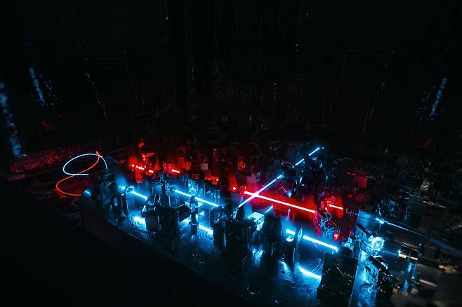 아이온큐가 만드는 옵티컬 시스템의 모습 [아이온큐 홈페이지]