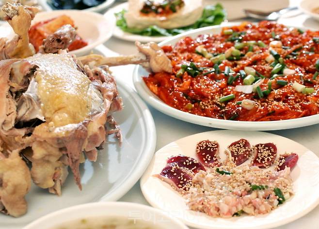 해남8미 닭코스 요리/사진-해남군