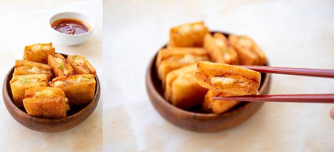 식빵에 다진 새우를 넣어 요리하는 멘보샤. 출처 : 게티이미지