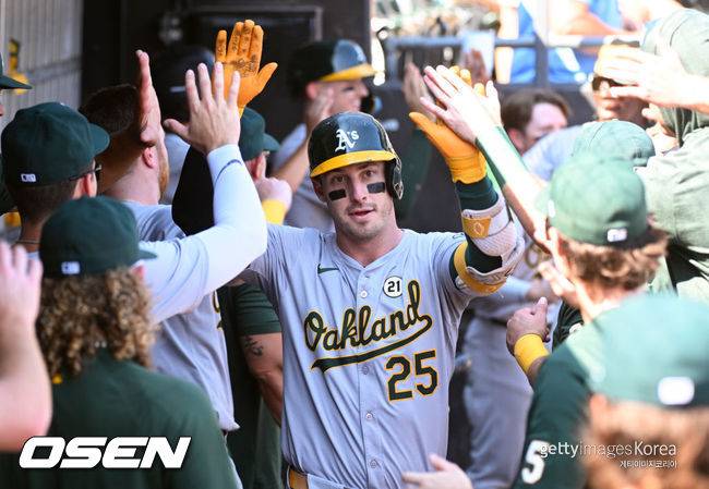 [사진] 애슬레틱스 브렌트 루커. ⓒGettyimages(무단전재 및 재배포 금지)