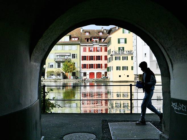 물의 도시 루체른, 로이스 강변의 잔잔한 풍경