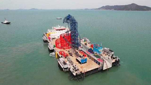 LS마린솔루션이 보유할 포설선 GL2030 모습. <LS전선 제공>