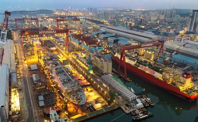 HD현대중공업 울산 조선소. HD한국조선해양 제공