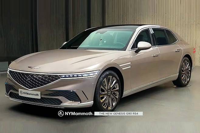 제네시스 G90 페이스리프트 예상도