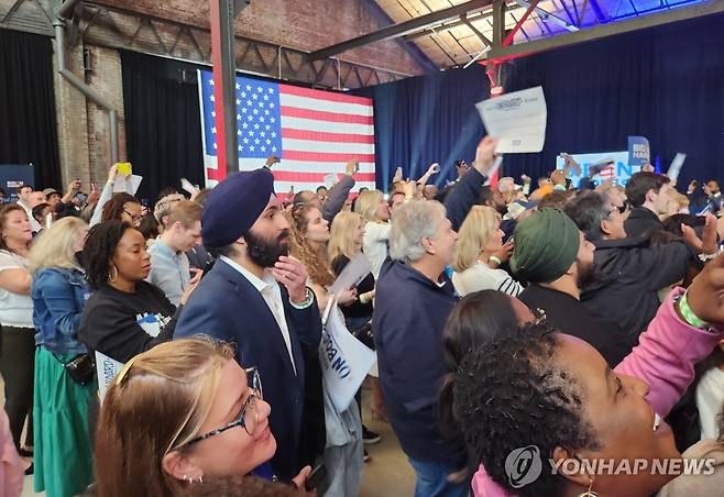 2024년 3월 미국 대통령선거 유세에 몰린 유권자들 [연합뉴스 사진]