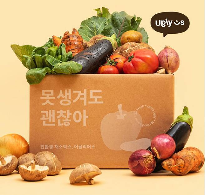 경기 침체가 이어지면서 ‘못난이 농산물’ 같은 가성비 소비가 주목받고 있다. 스타트업 ‘어글리어스’는 못난이 농산물 랜덤 박스 정기 배송 서비스를 선보였다. 어글리어스 홈페이지 캡처