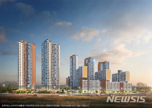 'e편한세상 송파 파크센트럴' 분양 당시 투시도/사진=뉴시스