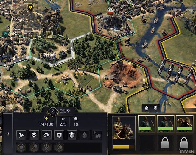 ▲ 여러 유닛을 담아 데리고 다니는 사령관