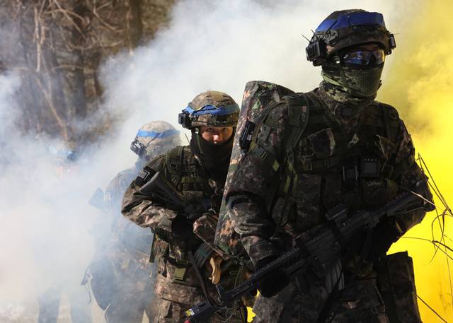 ▲ 육군 제15보병사단은 화천군과 철원군 일대에서 지난 13일부터 17일까지 혹한기 훈련을 실시하고 있다.