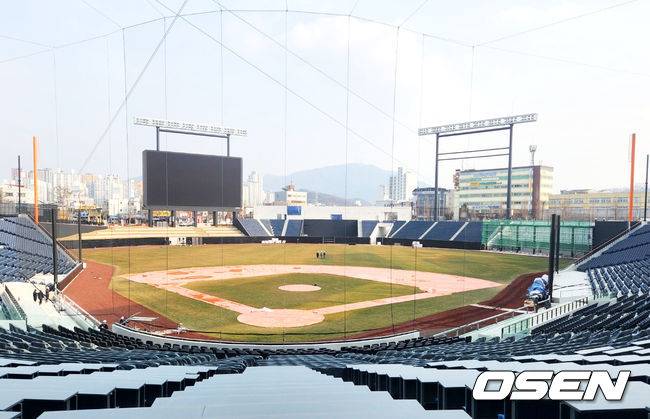 [OSEN=이상학 기자] 대전 새 야구장이 공정률 95%로 3월 개장을 앞두고 있다. /waw@osen.co.kr