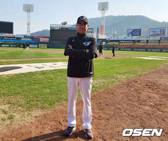 [OSEN=이상학 기자] 한화 김민호 1군 타격코치. /waw@osen.co.kr