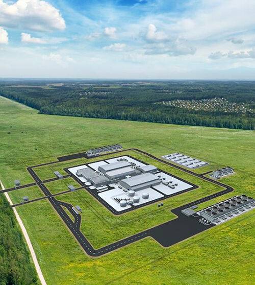 뉴스케일파워 SMR 발전소 조감도