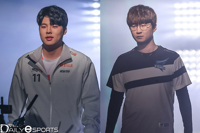 왼쪽부터 '카트라이더' 프로게이머 문호준과 유영혁.