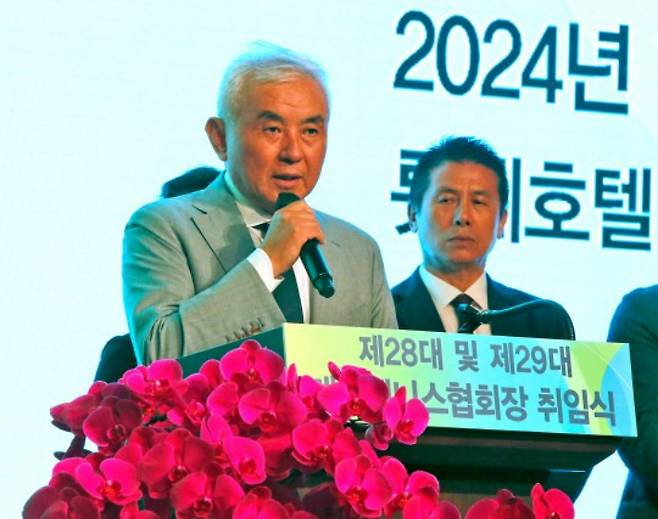 제29대 대한테니스협회장으로 당선된 주원홍 회장. 연합뉴스