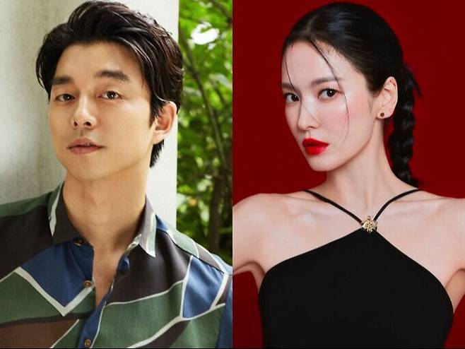 공유와 송혜교가 합을 맞춰 '천천히 강렬하게'를 촬영한다. (왼)공유 공식홈페이지 캡처 송혜교 인스타그램 캡처