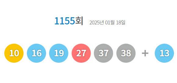 동행복권 홈페이지 갈무리.