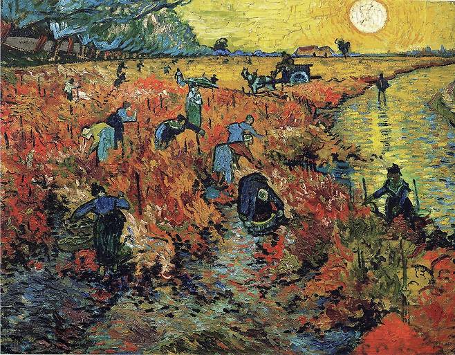 빈센트 반 고흐, 붉은 포도밭, 1888, 캔버스에 유채, 75x93cm, 푸시킨 미술관