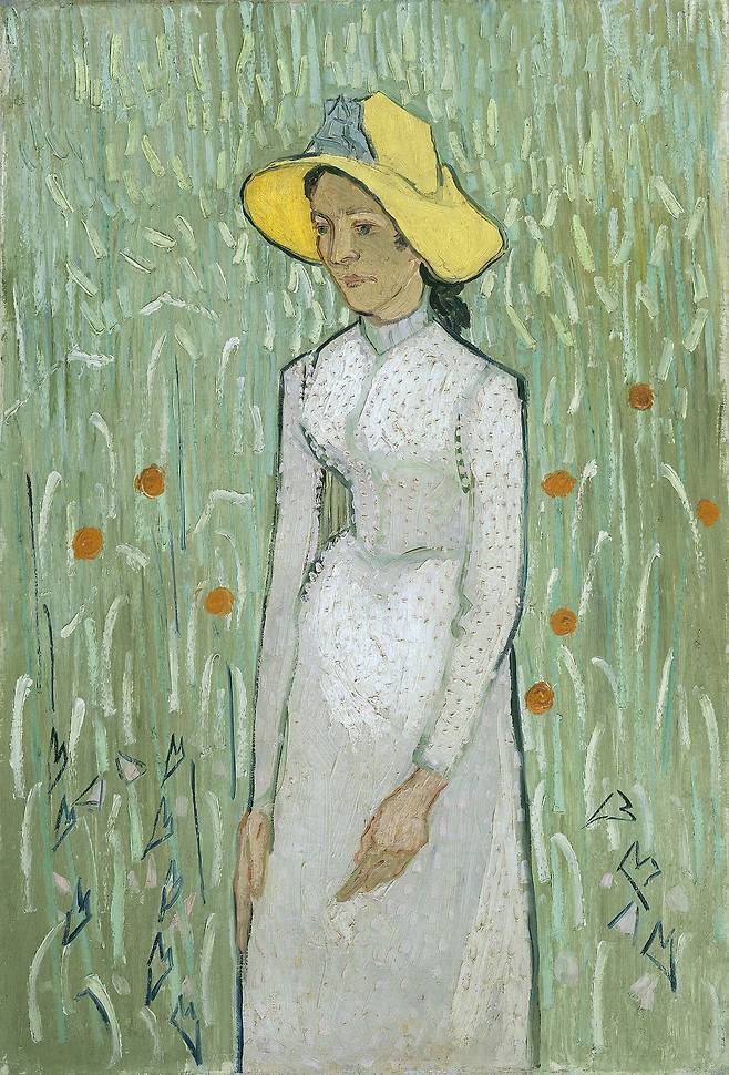 빈센트 반 고흐, 하얀 옷을 입은 소녀, 1890, 캔버스에 유채, 66.7x45.8cm, 내셔널 갤러리 오브 아트