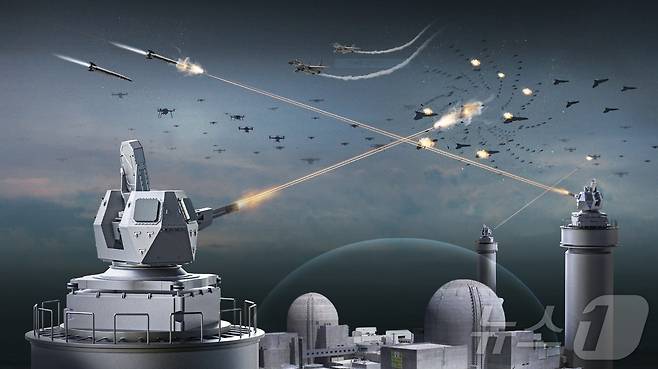 지상용 다목적 CIWS 근접방어무기체계 운용개념도. (유용원 의원실 제공)