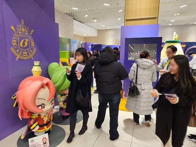 서울 여의도 더현대서울 ‘빙그레 소원왕국’ 팝업스토어 현장 입구.