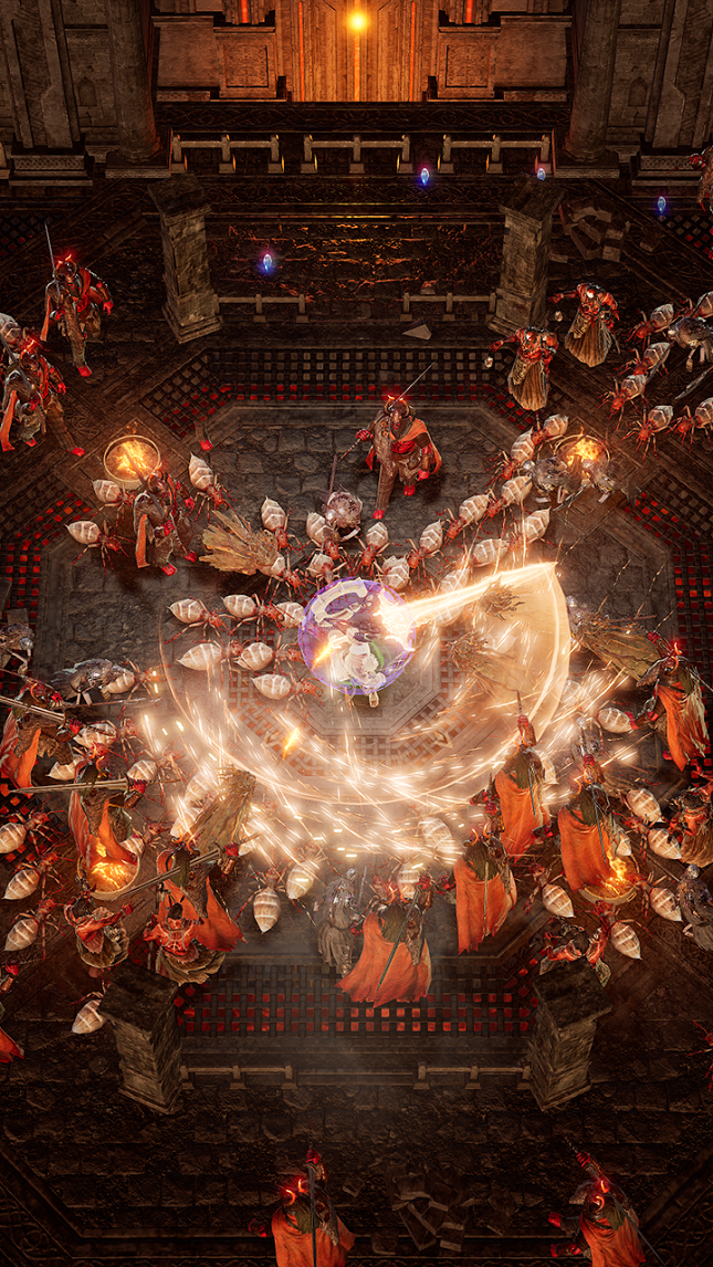 몬스터들이 몰려오는 전투장면. /그래픽=라이온하트스튜디오 제공