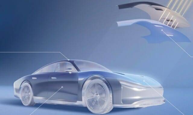 메르세데스-벤츠가 태양광으로 전기차 충전이 가능한 솔라 페인트의 시제품을 공개했다. (사진=메르세데스 벤츠)