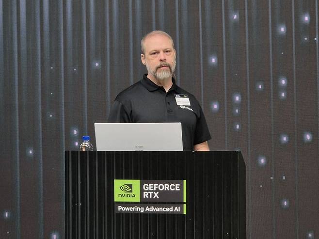 션 클리블랜드 엔비디아 지포스 테크 마케팅 디렉터. 사진=구자윤 기자