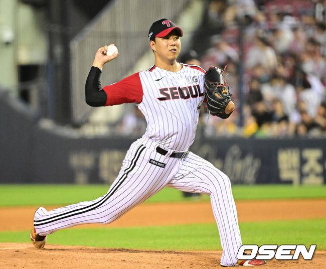 [OSEN=김성락 기자] LG 트윈스 정우영. 2024.06.23 / ksl0919@osen.co.kr